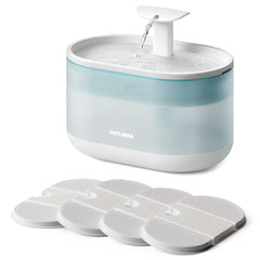 PETLIBRO cat water fountain quadruple-filtration system in action.