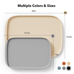 PETLIBRO Cove mat raised edge catches spills and splashes for neat floors.