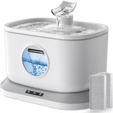 Petlipo cat water fountain front view promotes easy hydration for busy cats.