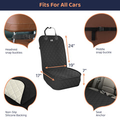 Petloox dog cover easy clean features quick wipe-down and machine washable fabric.
