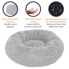 Petloox Donut Bed sizes small to XL fit every pet.