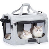 PetMasion extra large cat carrier collapsible structure for easy transport and storage