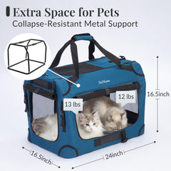 PetMasion carrier metal frame and straps ready for secure travel