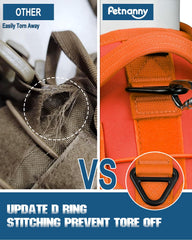 PETNANNY Tactical Vest MOLLE system allows pouches for training sessions