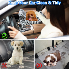 Petnex dog car seat interior with pet shows cozy cushion support.