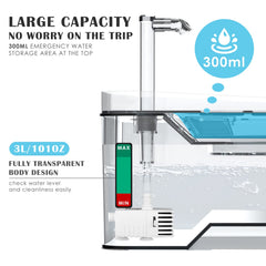 PETNF automatic pump with low-water sensor helps prevent dry burn