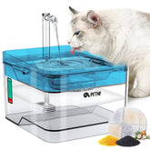 PETNF Blue Water Fountain pump provides quiet hydration for pets