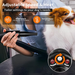 PETNF dog dryer 3-2hp-motor delivers quick drying for busy evenings.