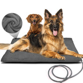 PETNF Outdoor Heated Pet Bed with soft velvet top for cozy outdoor lounging