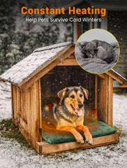 PETNF waterproof and fireproof design protects pets in kennels.
