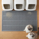 PetNova Extra Large Litter Mat coverage photo showing full 39x29 inch area catching litter.