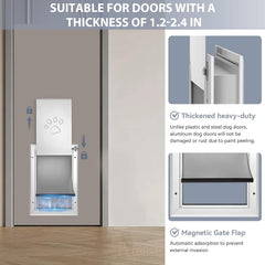 Petoasis durable door demonstrates wind and rain blocking for a calmer home