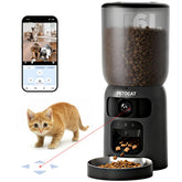 PETOCAT AI Automatic Feeder front view with 6L hopper for scheduled meals