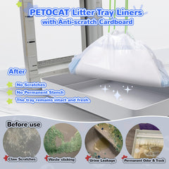 PETOCAT liner wide-opening facilitates quick dumping and clean handling.