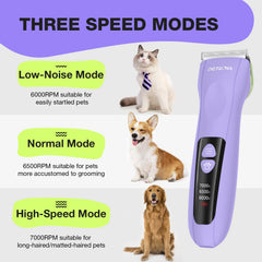 Petopia motor de triple velocidad 6000-7000 rpm para pelajes variados