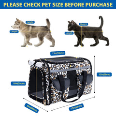 Petotw leopard carrier side view highlighting adjustable strap for easy carrying