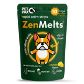 PetPax Co Calming Strips packaging ready to help dogs feel calmer during trips and events.