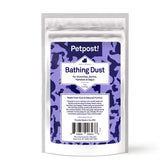 Petpost Chinchilla Bath Dust packaging in a reusable jar for at-home baths.