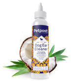 Petpost dog ear cleaner shows easy-application nozzle for quick, stress-free use