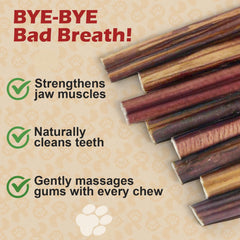 PETPURO bully sticks for small and medium dogs - 6-inch chew for focused training sessions.