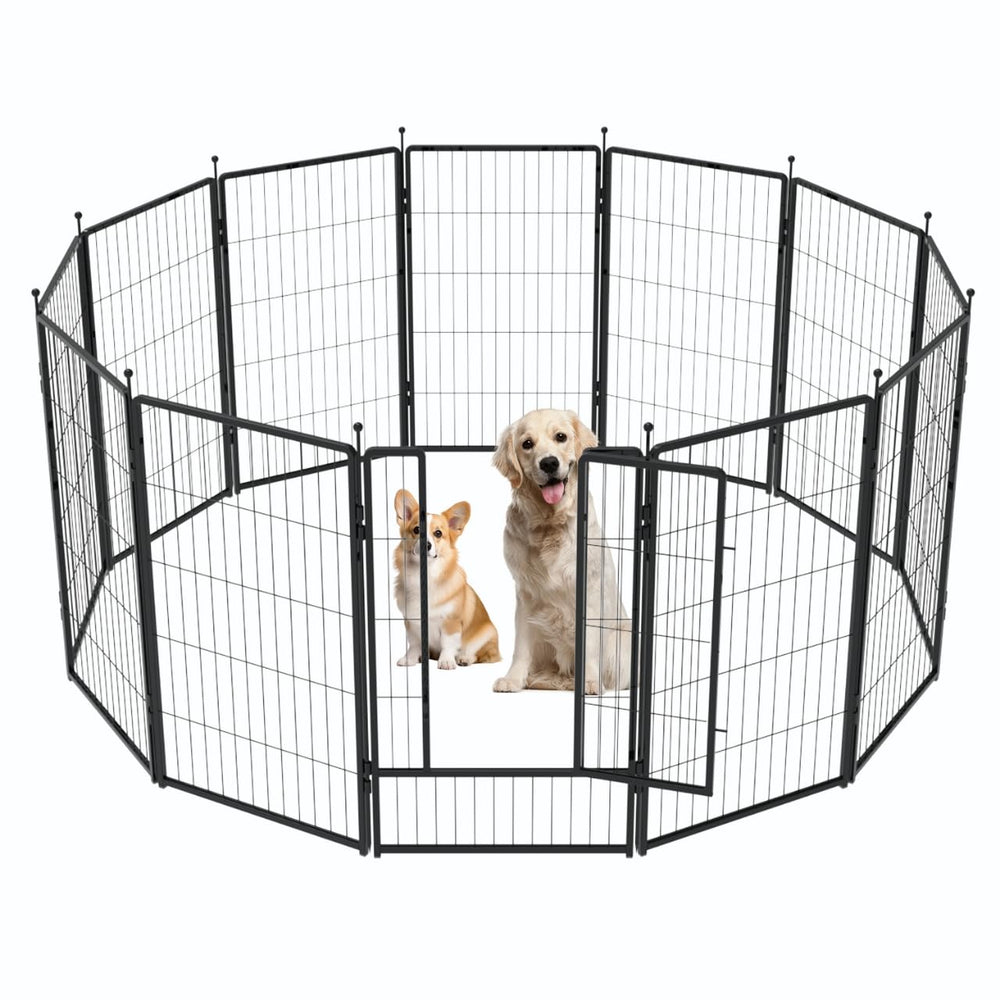 Petreek dog playpen 36in assembled as indoor play area for pets
