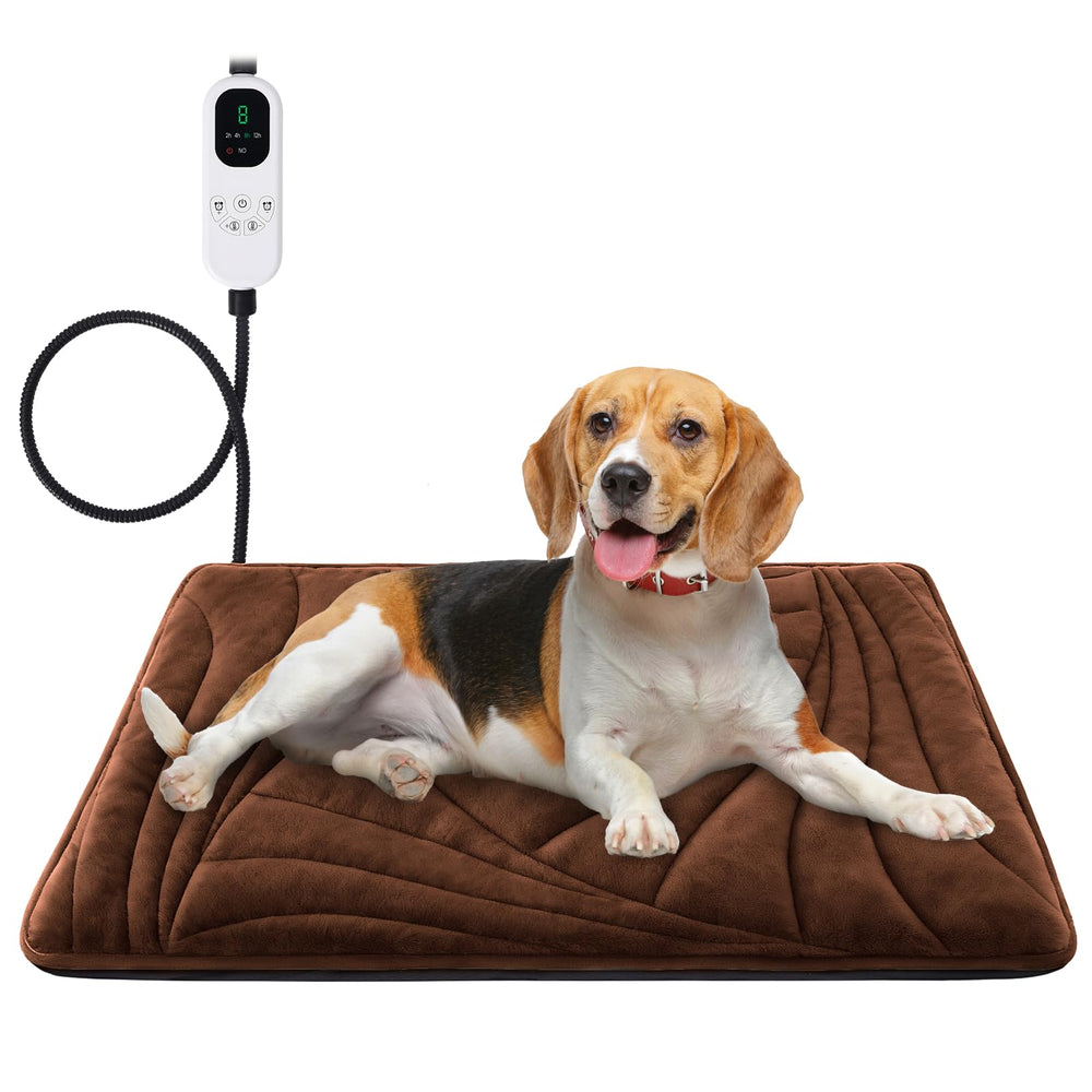Petrendy dog heating pad with washable cover for easy cleanup after cozy naps.