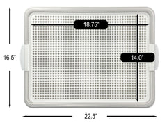 Pets-N-Me pee pad holder detachable mesh for quick cleaning.