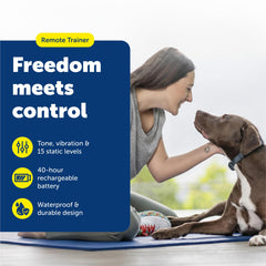 PetSafe remote trainer backlit display for day and night visibility