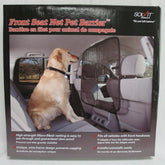 PetSafe Happy Ride barrier front view shows clear mesh for safe car travel.