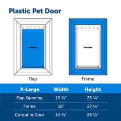 PetSafe rust-free frame emphasizes durable, paintable design to match décor.