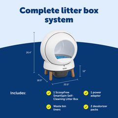 PetSafe ScoopFree SmartSpin odor-drawer demonstrates sealed freshness and odor containment