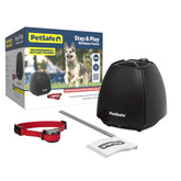 PetSafe Stay & Play transmitter powers a wireless boundary for safe backyard play.