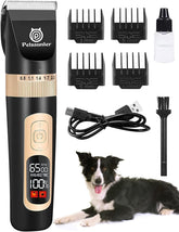 Petsaunter dog clippers front view with LCD display for easy grooming sessions