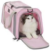 Petsfit airline-approved cat carrier under-seat fit for travel comfort.