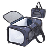 Petsfit airline-approved cat carrier fits under most airplane seats for easy in-cabin travel