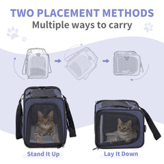 Petsfit anti-loss safety rope and lockable zipper prevent escapes during travel