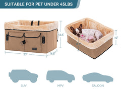 Petsfit booster seat features soft edges for comfort
