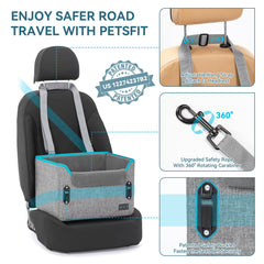 PETSFIT dog car seat patented-buckle closeup, premium safety buckles for secure rides.