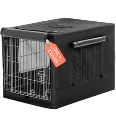 Petsfit dog crate cover 42-inch kennel overview with breathable mesh for airflow
