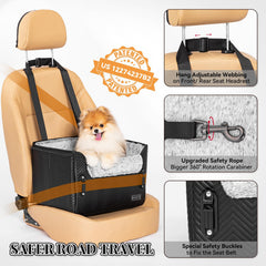 Petsfit waterproof PU leather fabric closeup highlights easy wipe cleaning