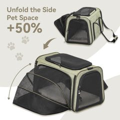 Petsfit removable plush mat inside for cozy resting during trips.