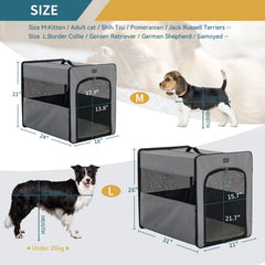 Petsfit rollable-mesh-windows-breathable-design enables airflow and optional outside view.