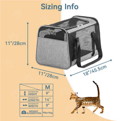 Petsfit soft-sided carrier with portable handle for easy carry