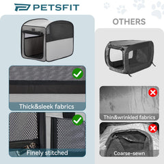 Petsfit Travel Dog Crate setup ready for quick enclosure anywhere.