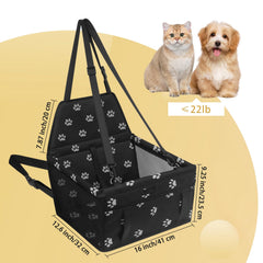 PetsHome dog car seat in unfolded setup showing easy installation and secure ride.