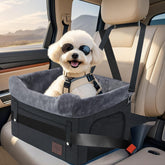 PetsHome dog car seat small dogs front view offers elevated visibility for calmer rides
