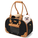 PetsHome Dog Carrier Purse foldable nylon exterior for easy packing.
