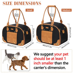 PetsHome Pet Carrier waterproof interior keeps contents dry during travel.