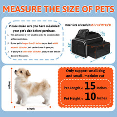 Petskd durable waterproof fabric protects against spills and wear during travel.