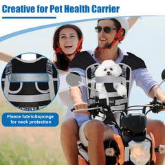 Petskd soft neck padding cushions neck and enhances comfort during rides.